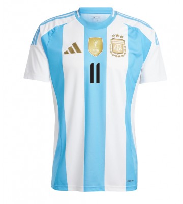 Argentina Angel Di Maria #11 Hjemmebanetrøje Copa America 2024 Kortærmet